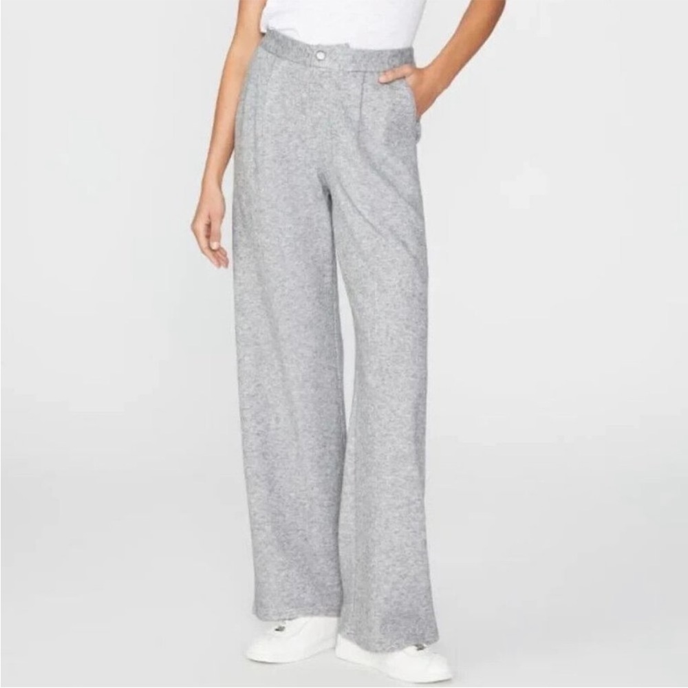 Paige Kara Wide Leg Heather Grey Pants NWT